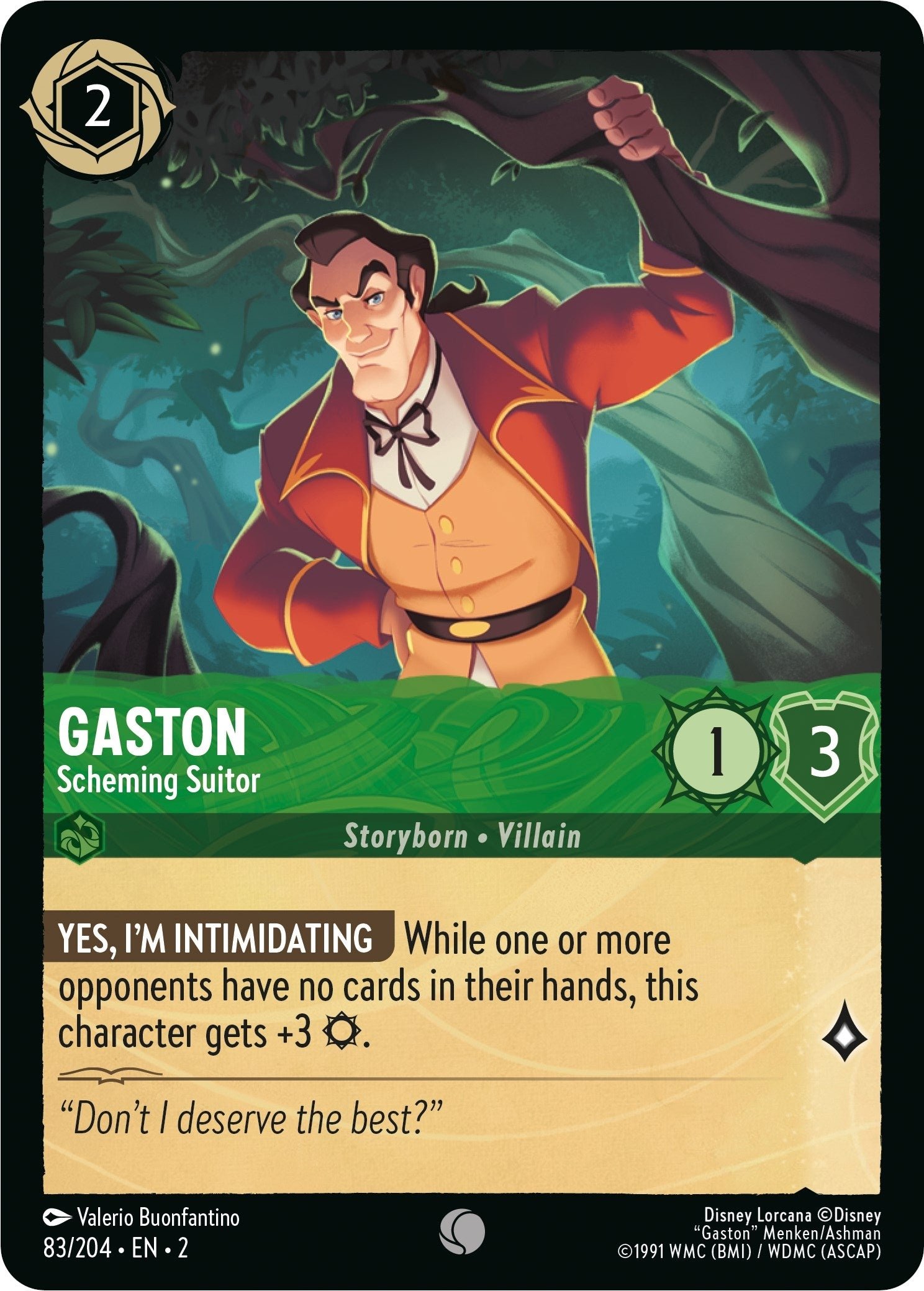 Gaston – Scheming Suitor (83) (2)