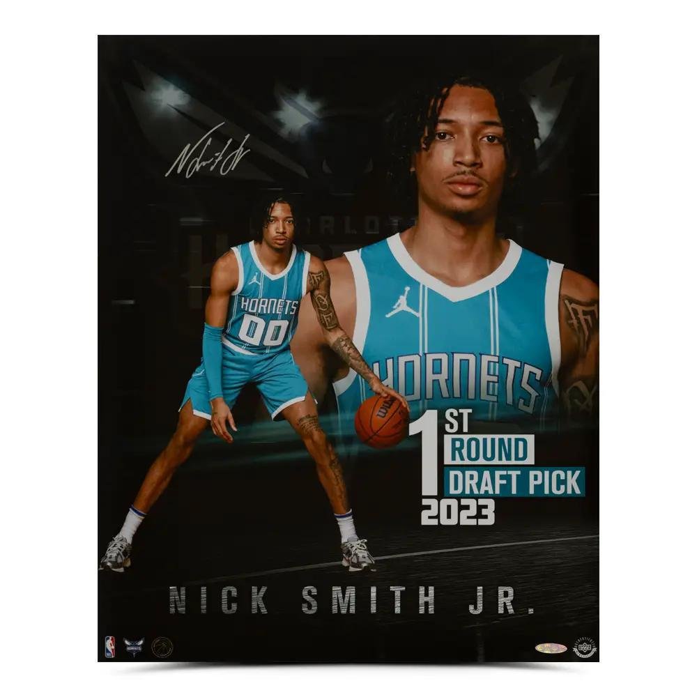 Autographed Framed Photo: Nick Smith Jr. – Charlotte Hornets
