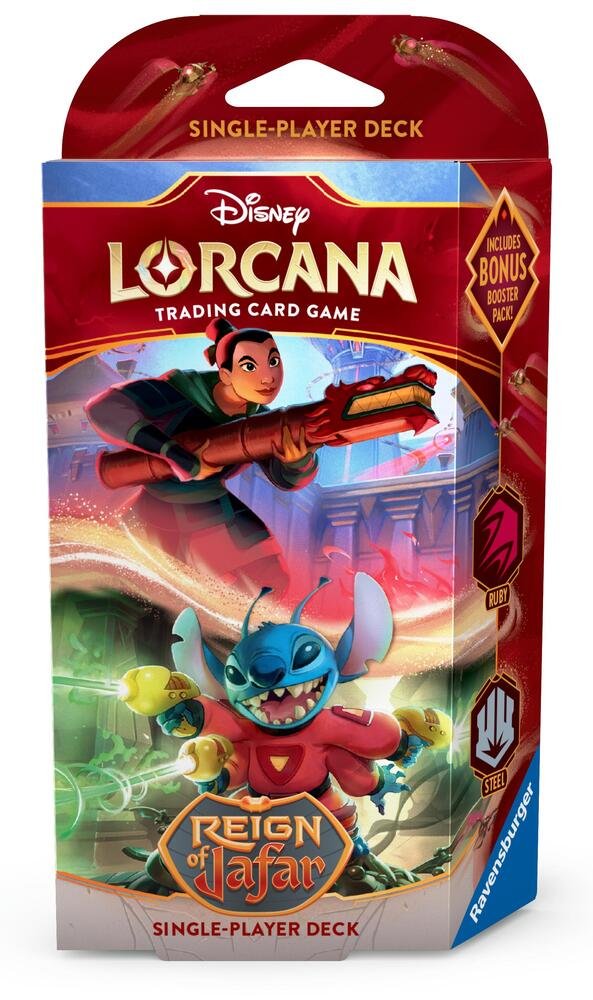 Disney Lorcana: Reign of Jafar – Starter Deck – Ruby & Steel