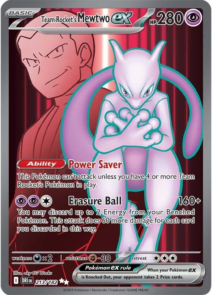 Team Rocket’s Mewtwo ex (213/182) (DRI)