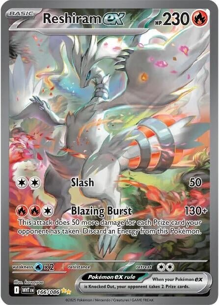 Reshiram ex (166/086) (WHT)