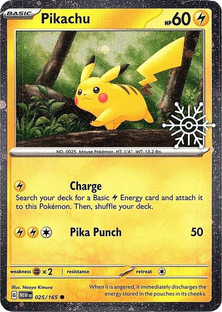 Pikachu – 025/165 (Holiday Calendar) (025/165) (MCAP)