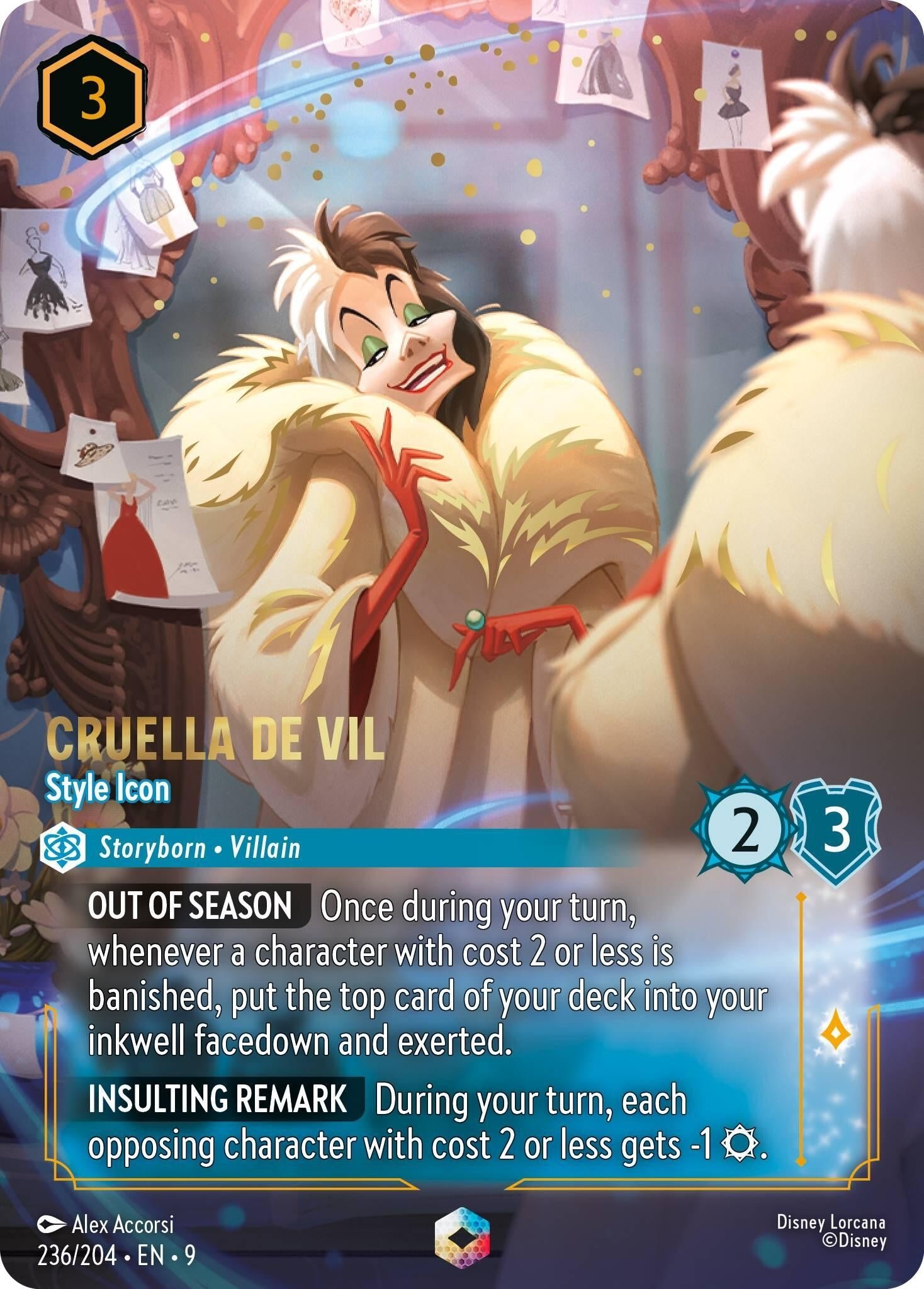 Cruella De Vil – Style Icon (Enchanted) (236/204) (Fabled) (9)