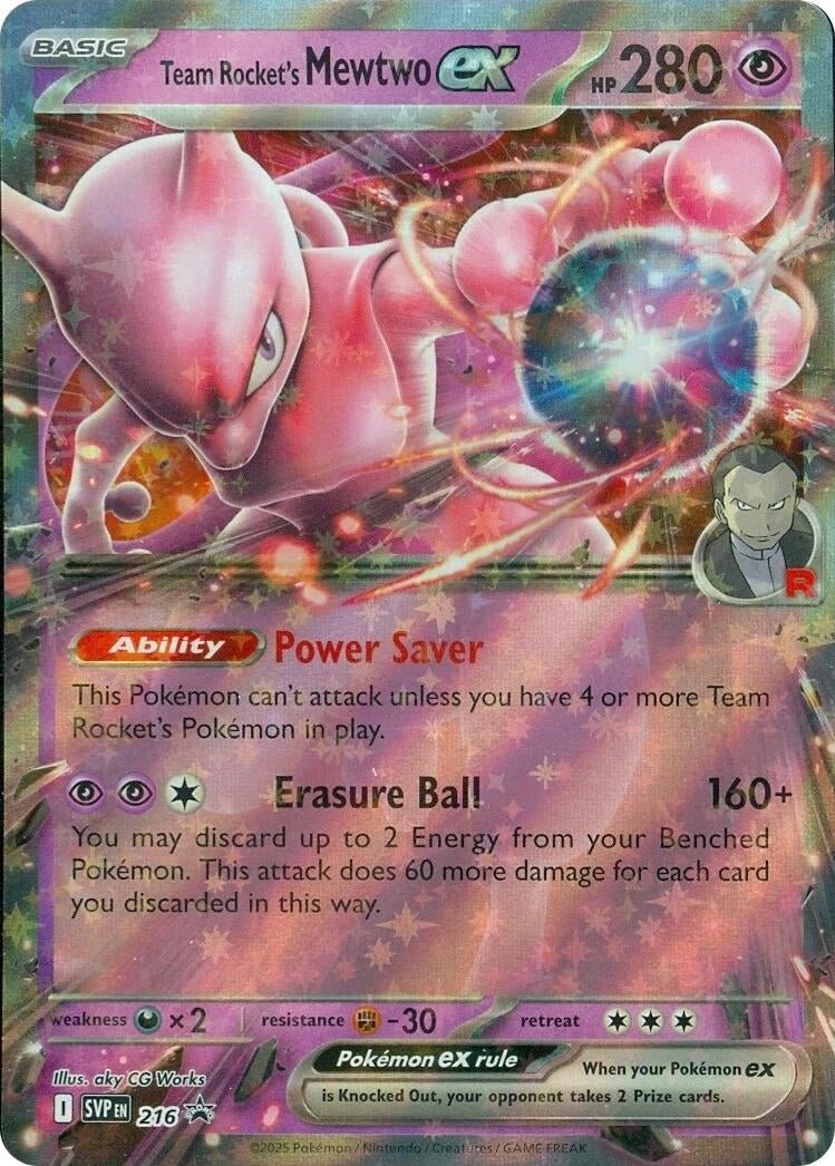 Team Rocket’s Mewtwo ex – 216 (216) (SV: Scarlet & Violet Promo Cards) (SVP)