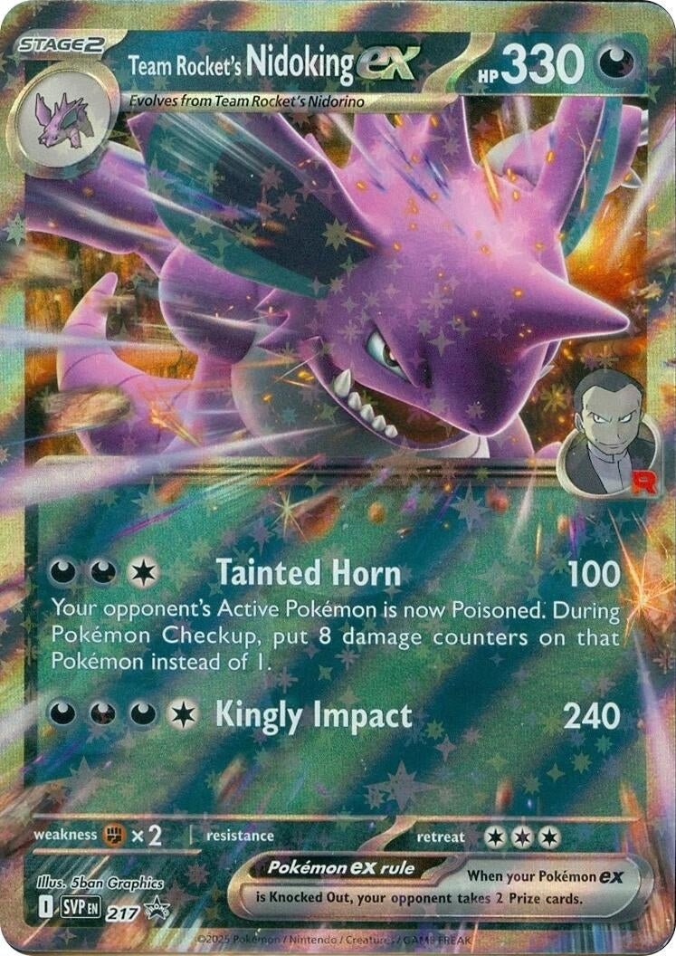 Team Rocket’s Nidoking ex – 217 (217) (SV: Scarlet & Violet Promo Cards) (SVP)