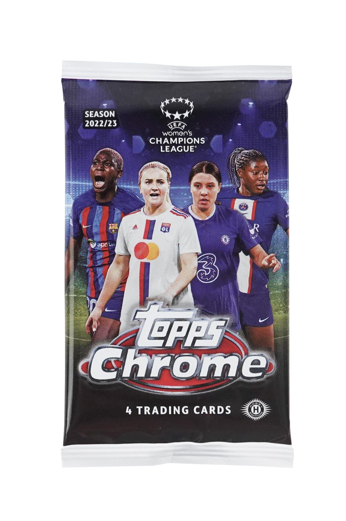 2022/23 Topps Chrome UEFA Women's Champions League Soccer Hobby - Image 3