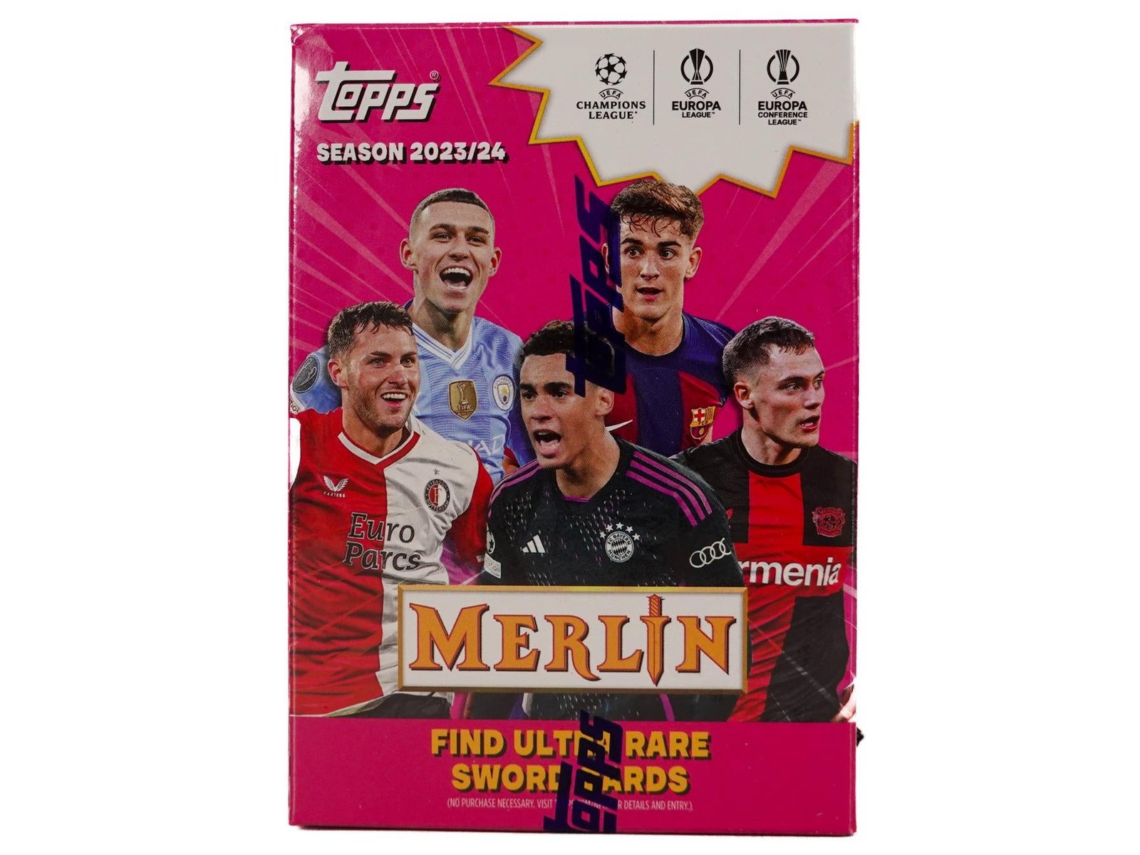 2023/24 Topps Chrome Merlin UEFA Club Competitions Soccer 7-Pack Blaster - Image 2