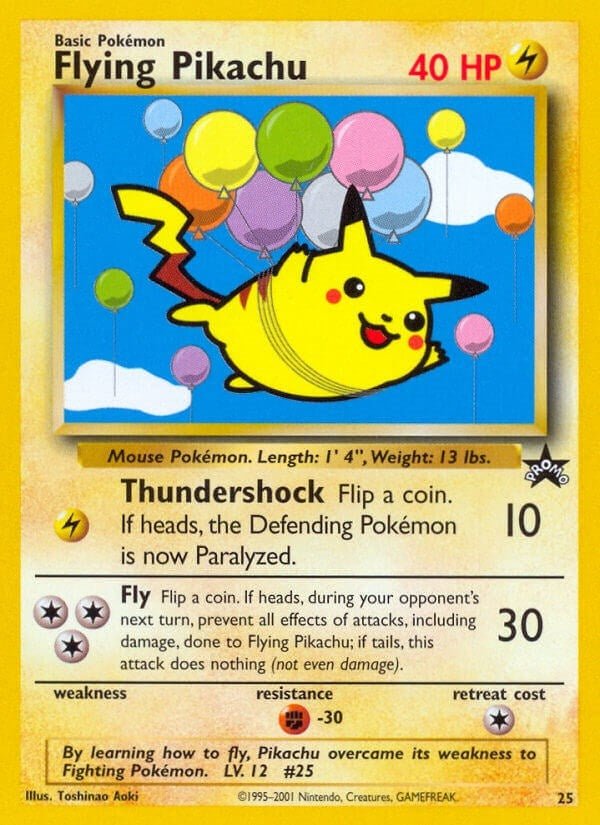 Flying Pikachu (25) (PR)