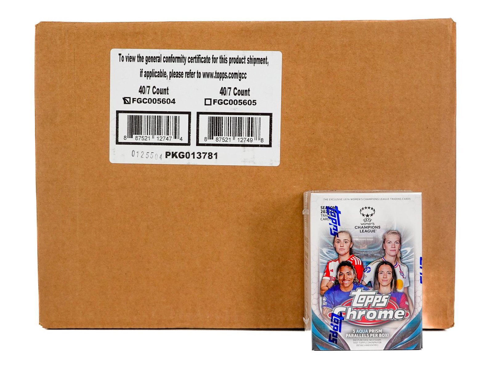 2023/24 Topps Chrome UEFA Women’s Champions League Soccer 7-Pack Blaster