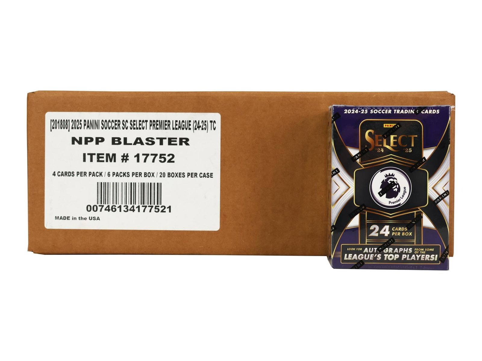 2024/25 Panini Select Premier League EPL Soccer 6-Pack Blaster