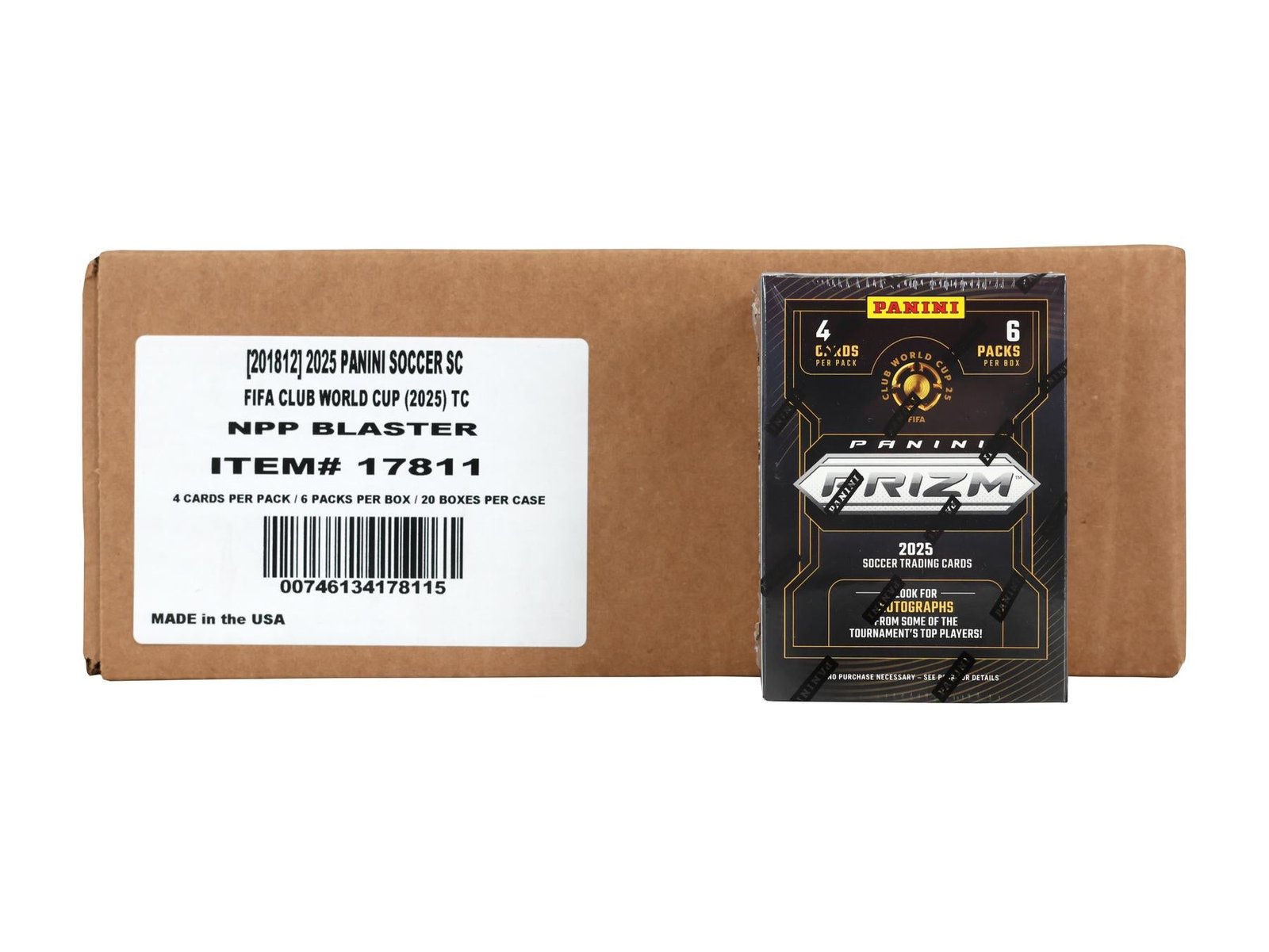 2025 Panini Prizm FIFA Club World Cup Soccer 6-Pack Blaster
