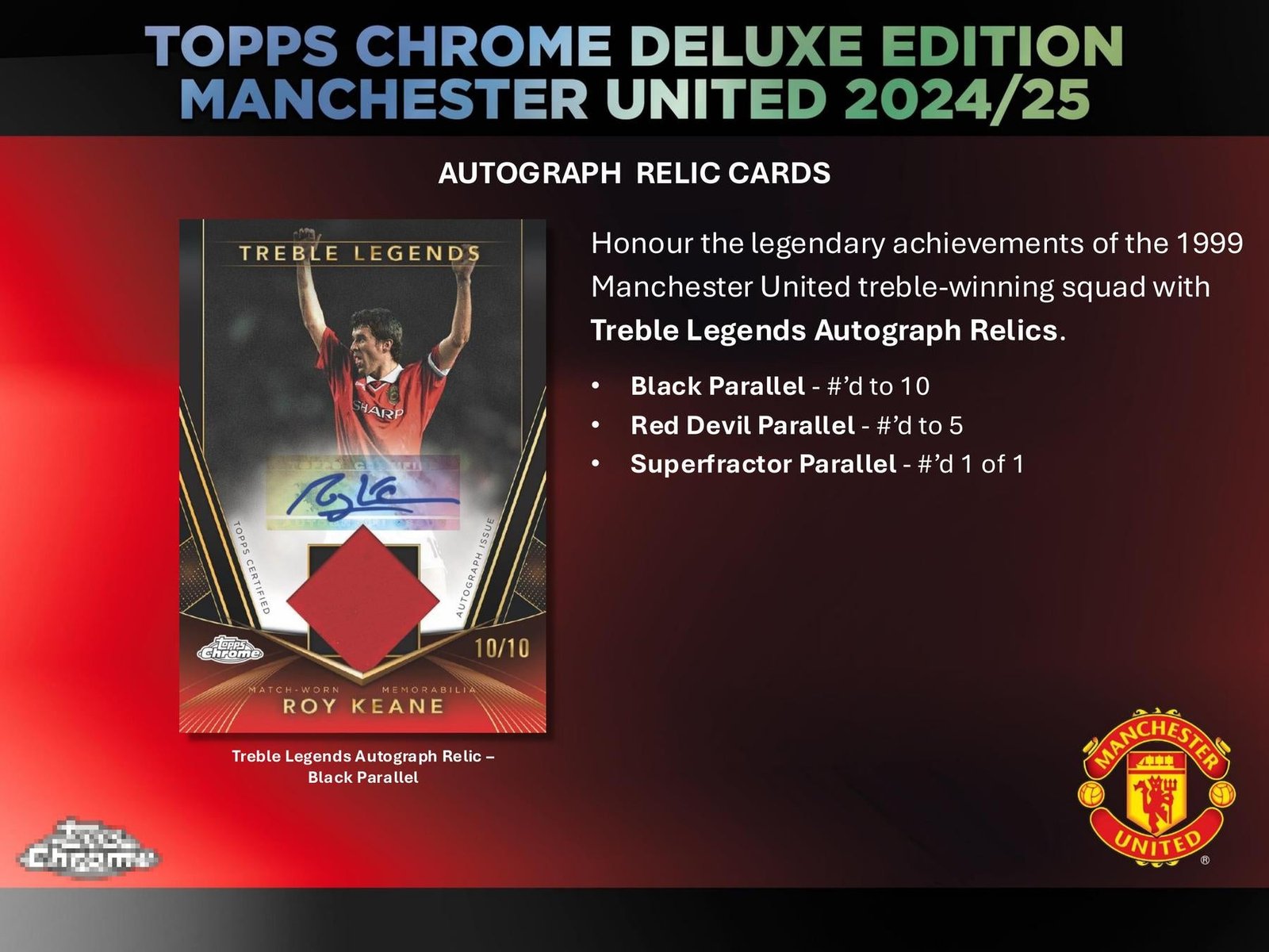 2024/25 Topps Chrome Manchester United Deluxe Edition Soccer Hobby - Image 16