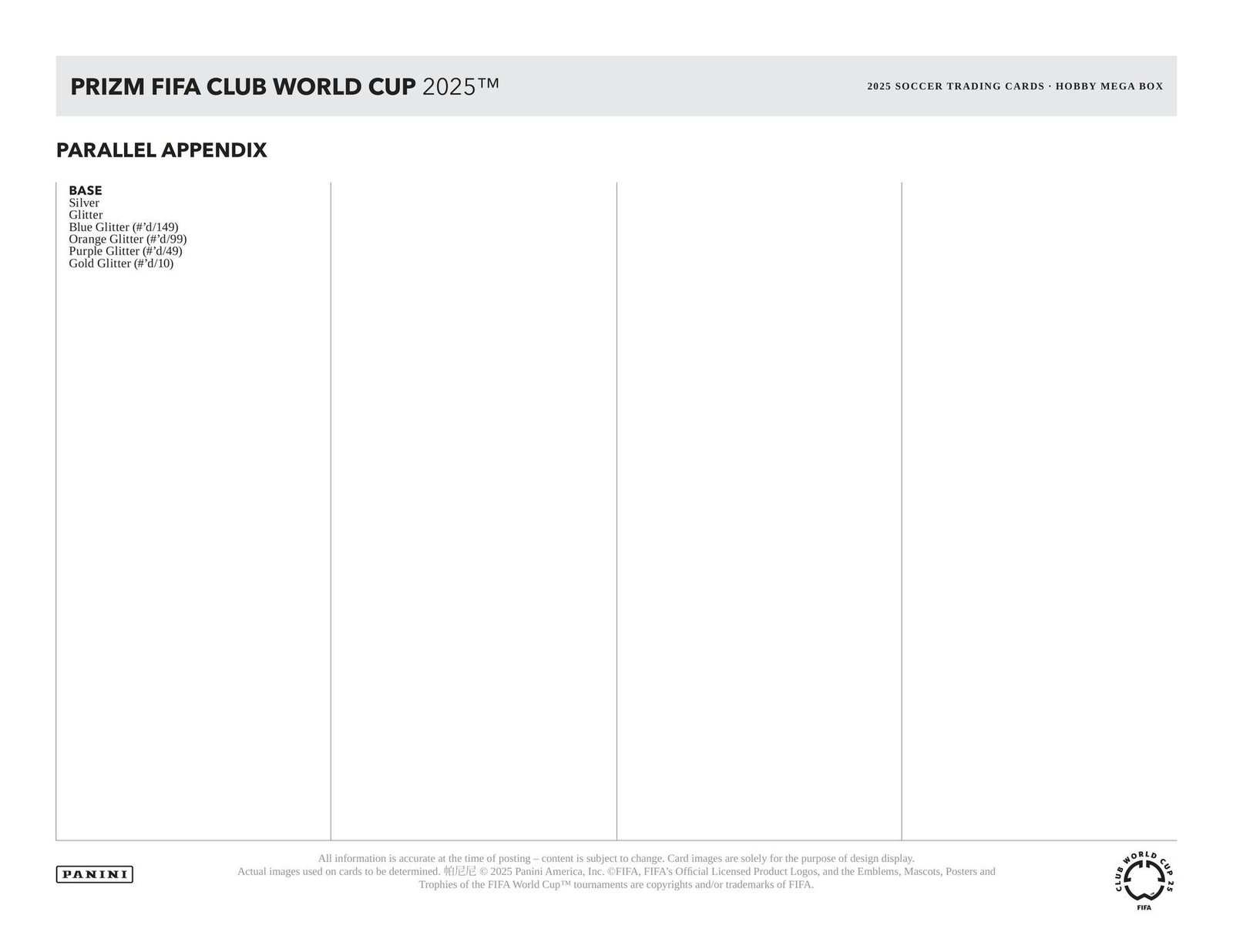 2025 Panini Prizm FIFA Club World Cup Soccer Hobby Mega - Image 11