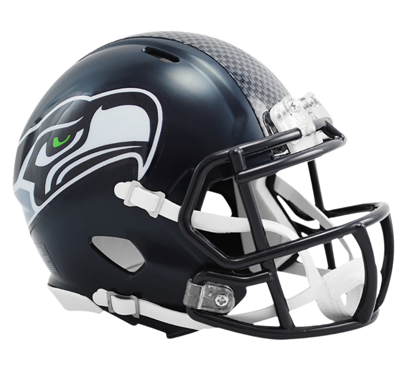 Seattle Seahawks Riddell Flat Black Mini Helmet – Unsigned