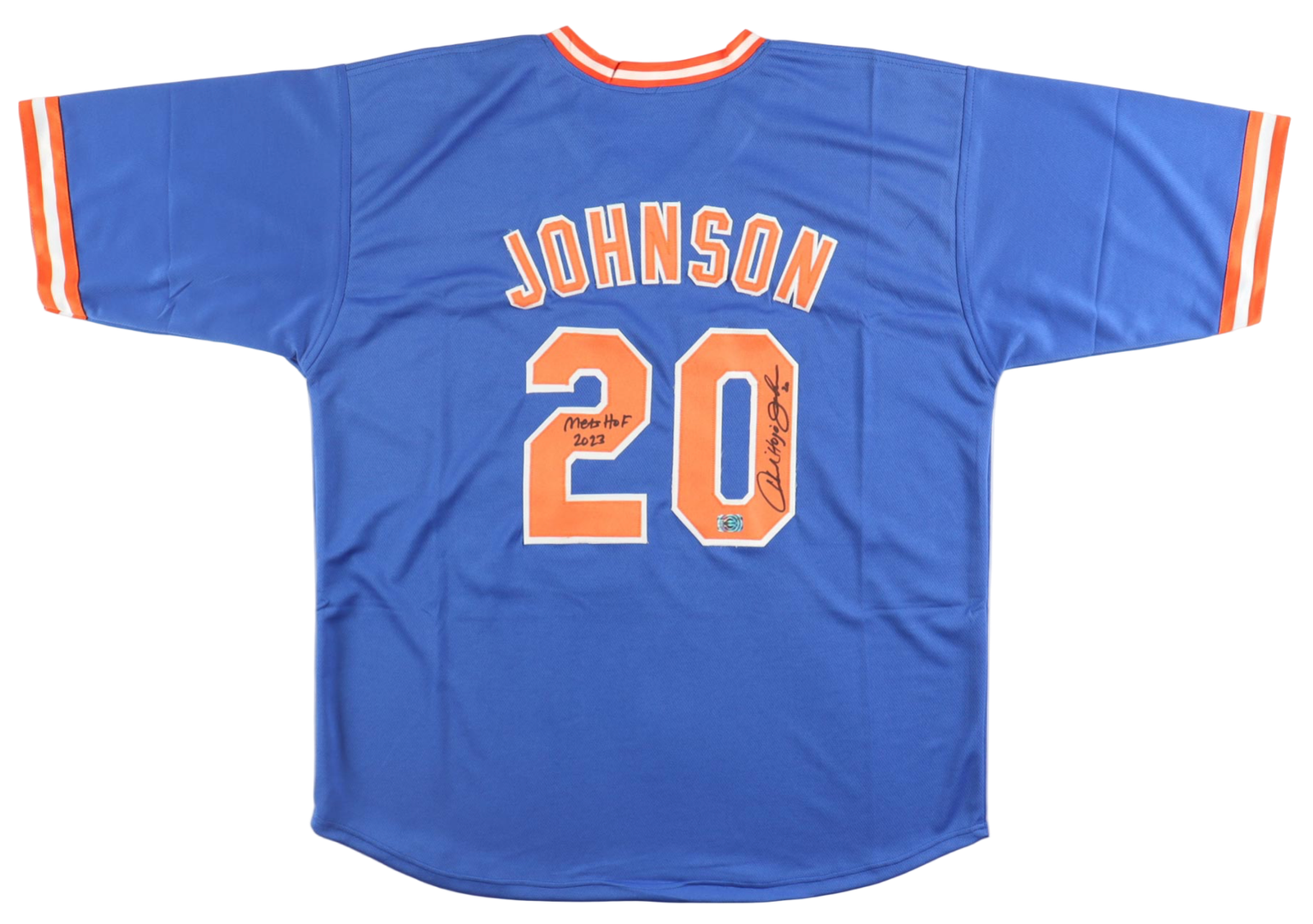 Howard Johnson Mets HOF Autographed Signed Custom Jersey