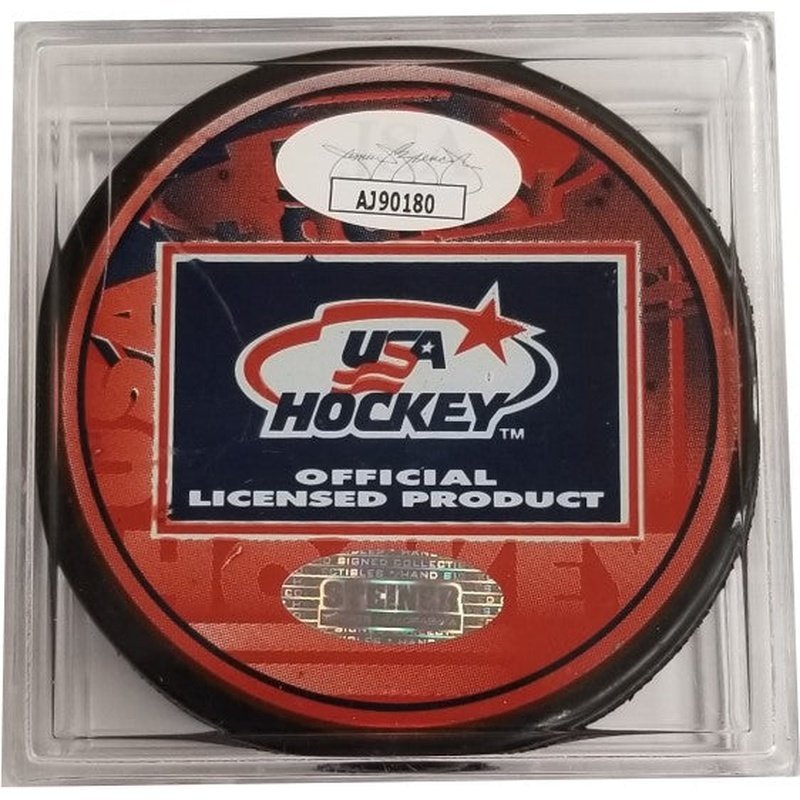 Autograph Hockey Puck: Jeremy Roenick - Team USA - Image 3