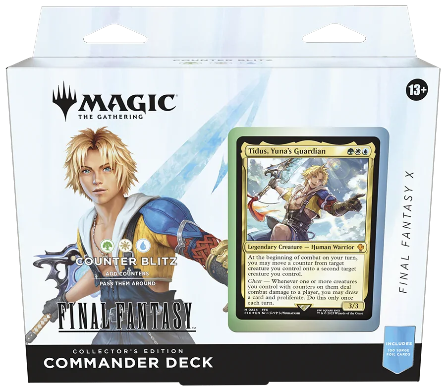 Magic: The Gathering – Universes Beyond – Final Fantasy – Collector Commander Deck – Tidus, Yuna’s Guardian