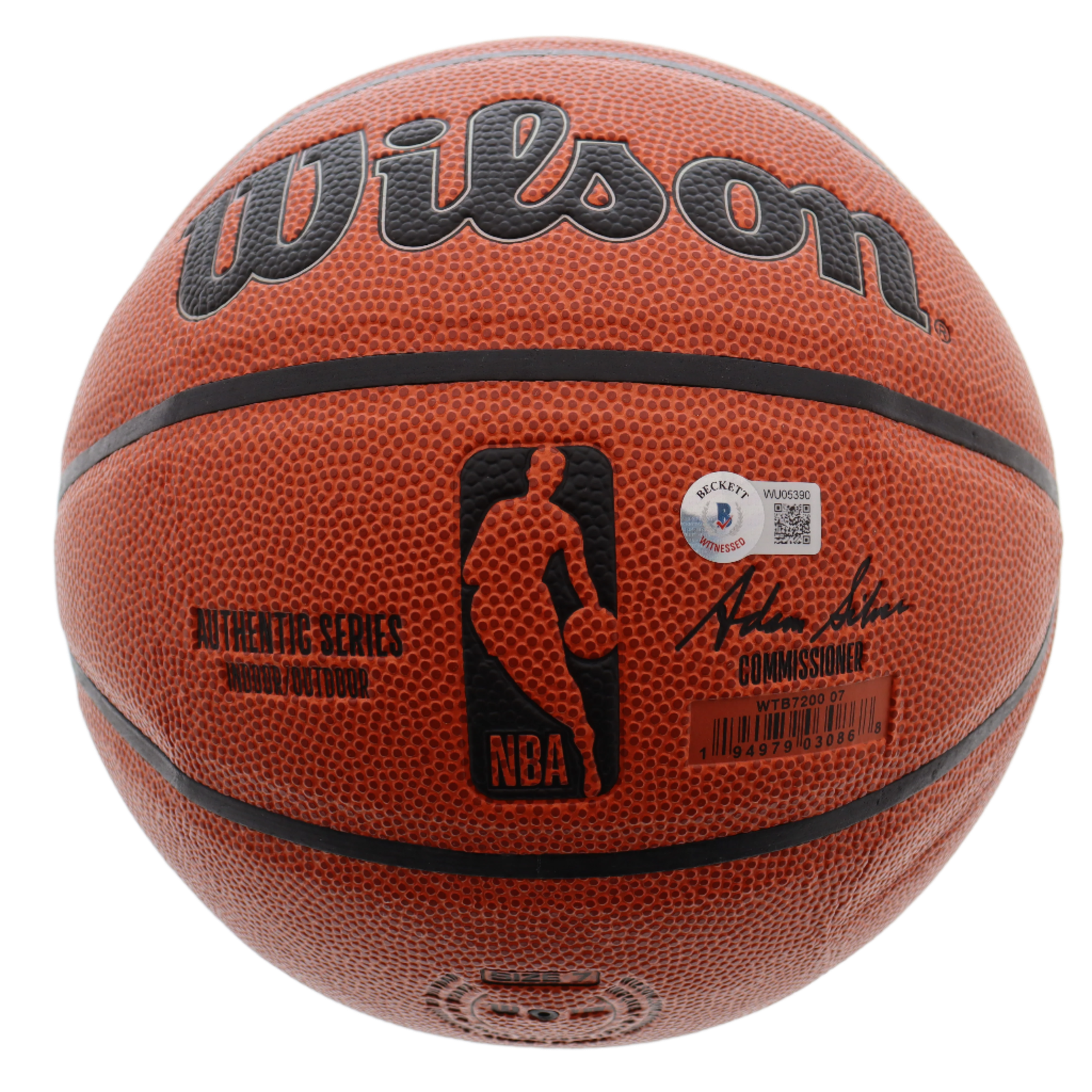Magic Johnson Autographed Signed NBA Basketball (Beckett) - Image 3