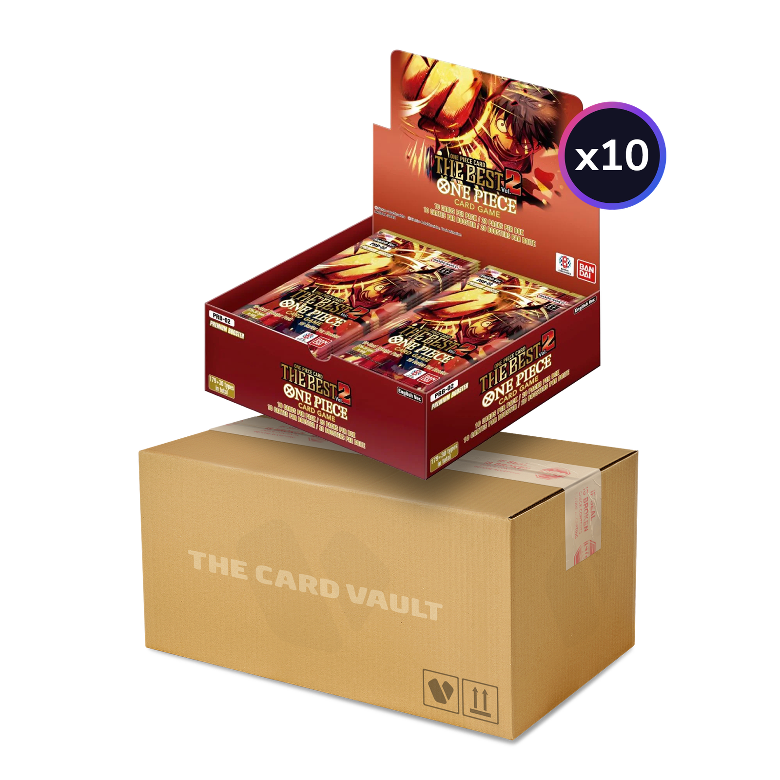 One Piece TCG – One Piece Card The Best Vol.2 (PRB-02) – Display Case (10x Boxes)