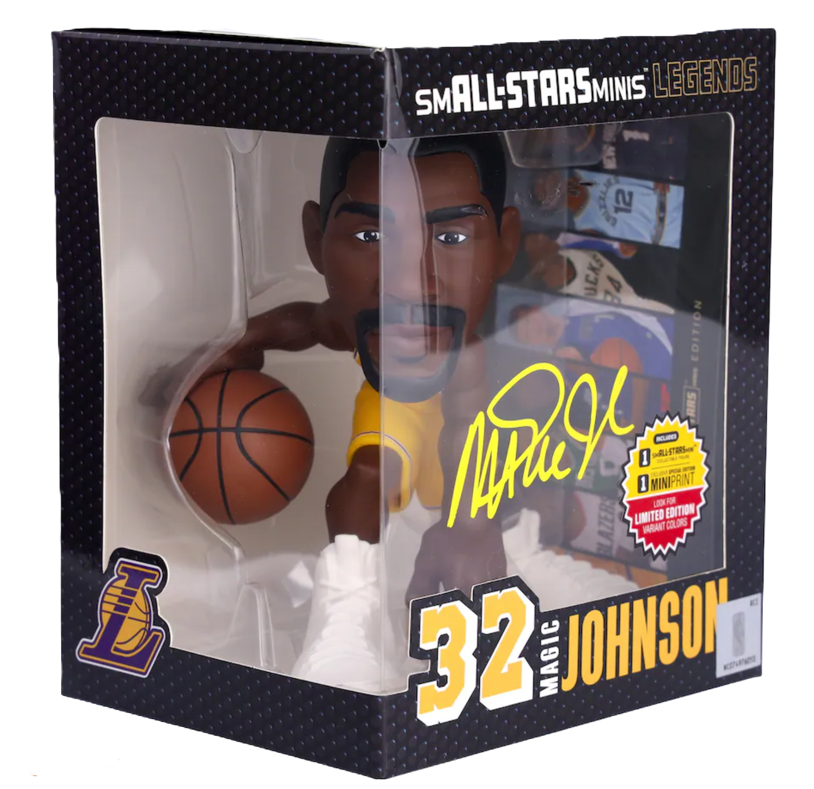 Magic Johnson Los Angeles Lakers Autographed Fanatics Authentic sm ALL-STARS Minis 6″ Figurine