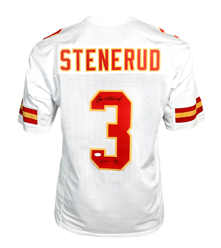 Jan Stenerud Autographed Jersey – JSA Authenticated