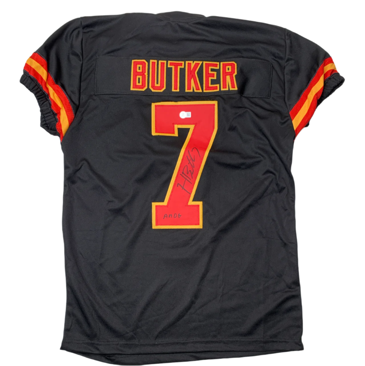 Harrison Butker Signed Black Custom Jersey – Beckett Certified
