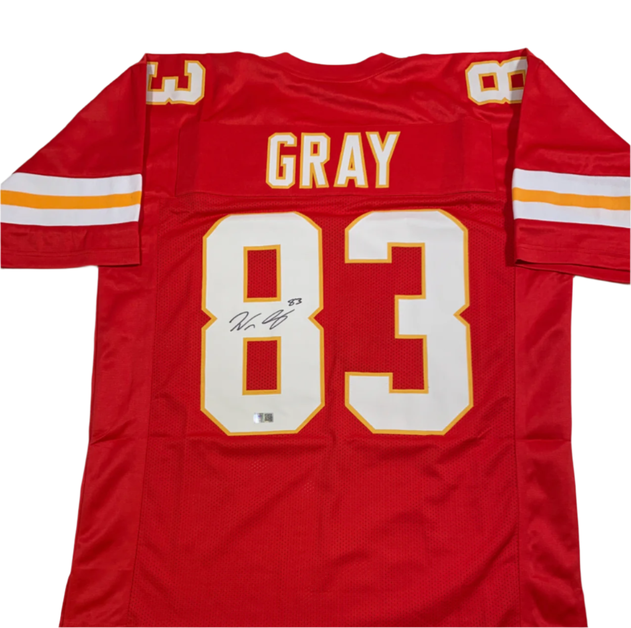 Noah Gray Signed Authenticated Red Custom Jersey – Beckett Certified
