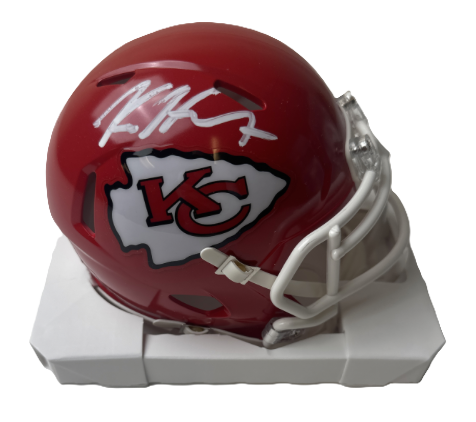 Kareem Hunt Autographed Mini Speed Helmet – Beckett COA