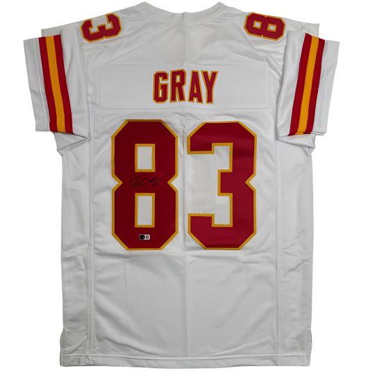 Noah Gray Autographed Signed Authenticated White Custom Jersey – Beckett Certified