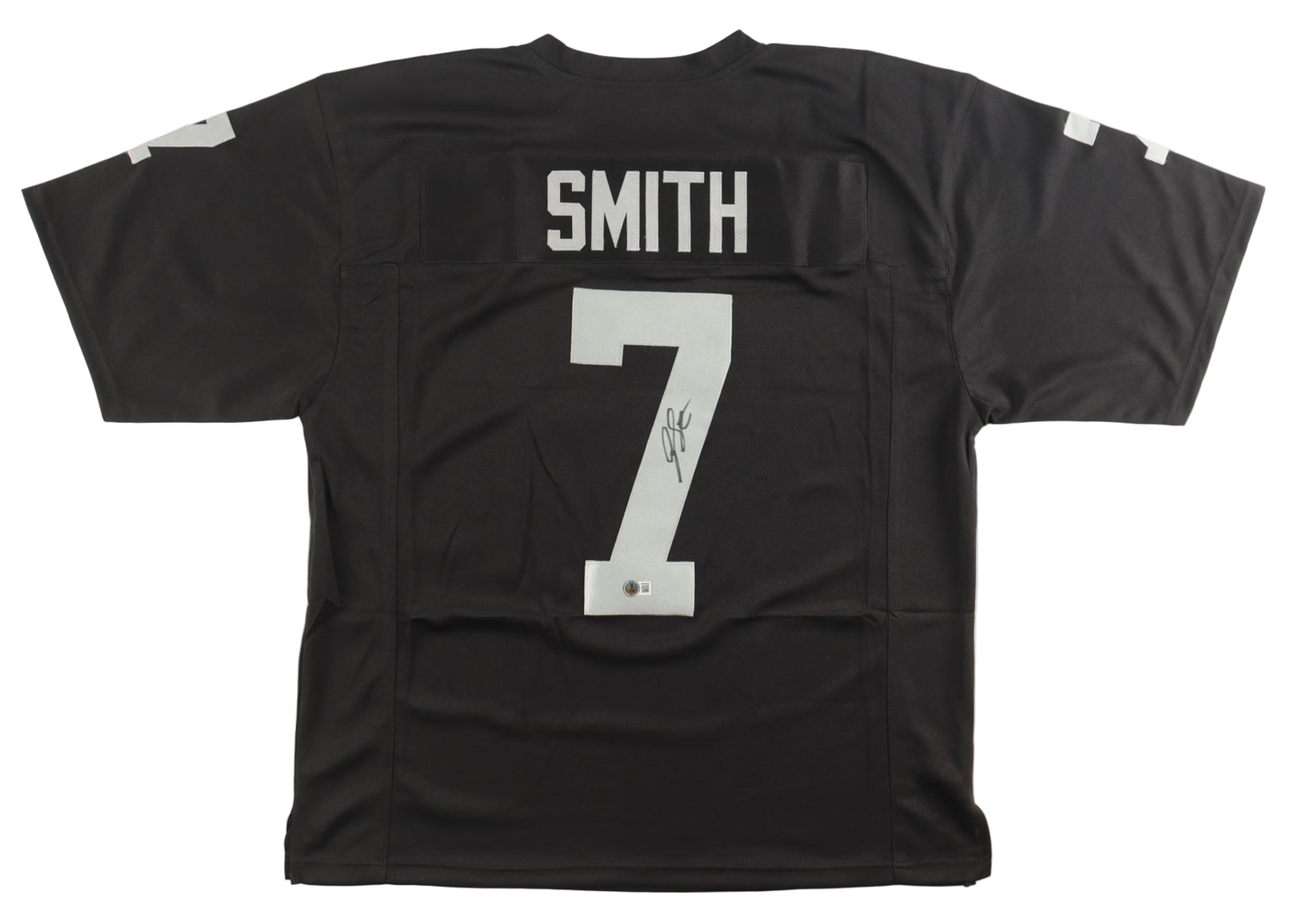 Geno Smith Autographed Signed Raiders Football Jersey (Beckett)