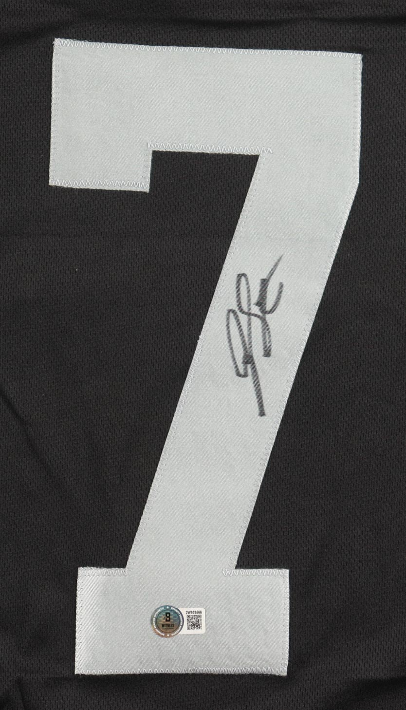 Geno Smith Autographed Signed Raiders Football Jersey (Beckett) - Image 4