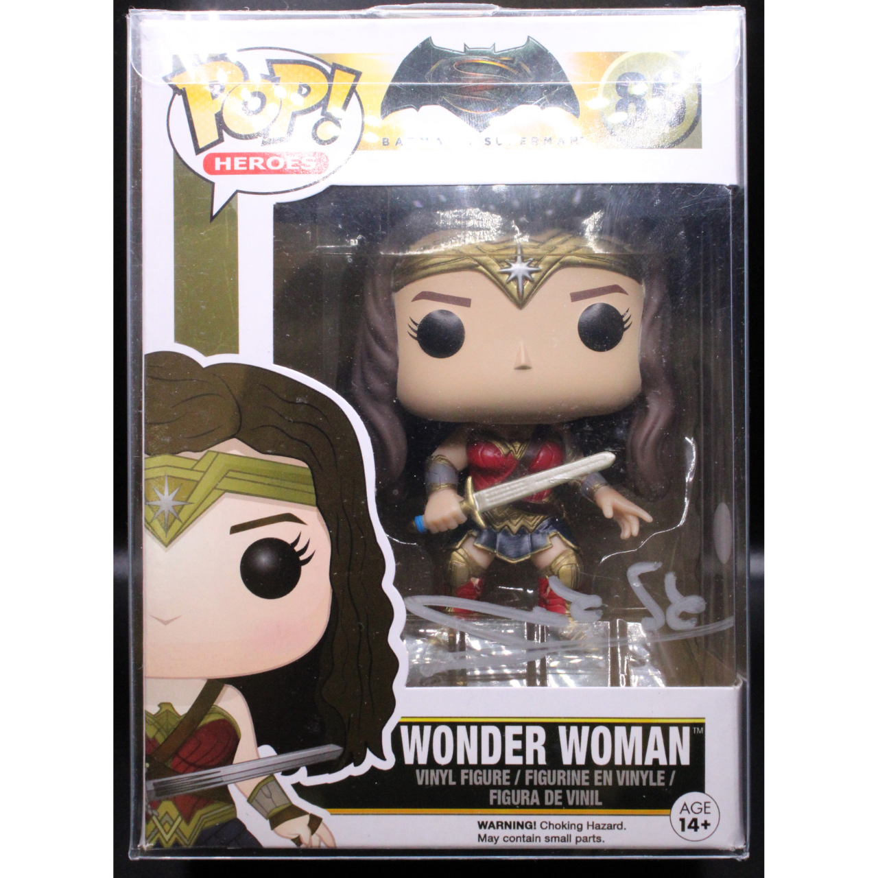 Gal Gadot Signed Wonder Woman Funko POP! #86 Batman vs Superman