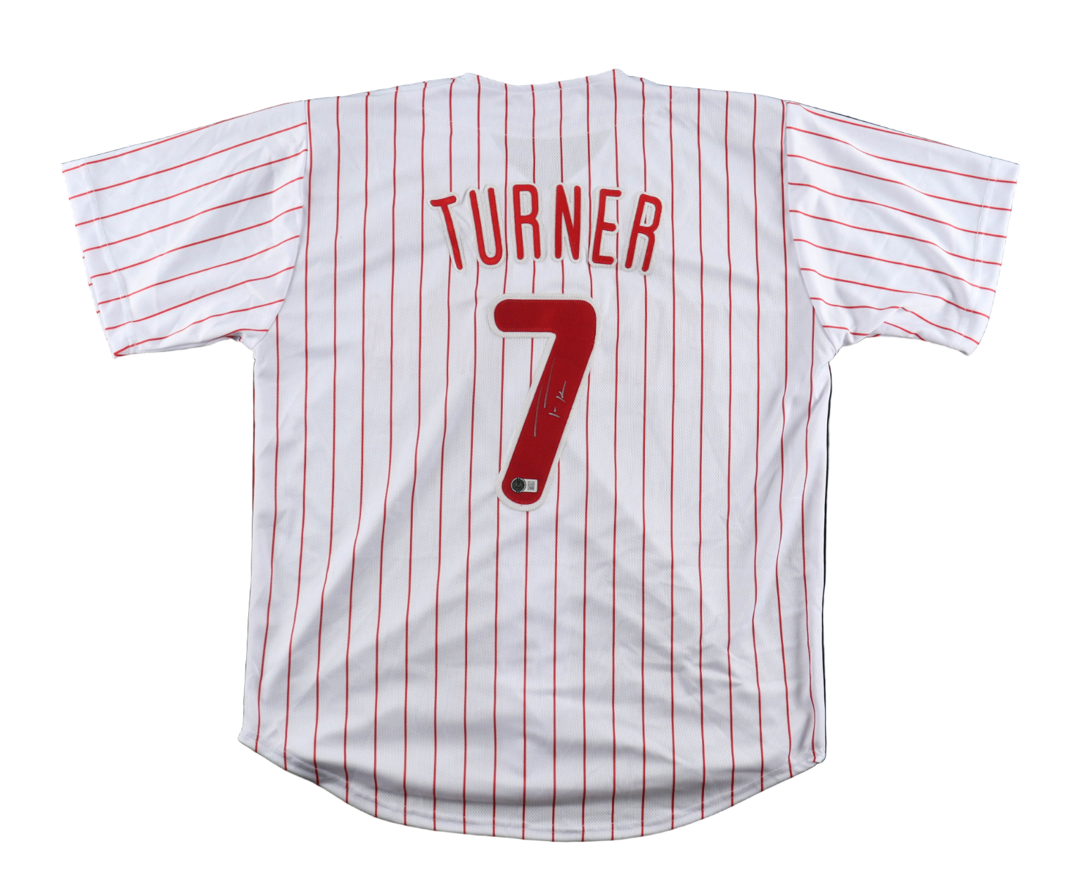Trea Turner Autographed Signed Jersey (Beckett)