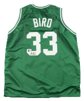 Larry Bird Signed Autographed Custom Jersey (Beckett)