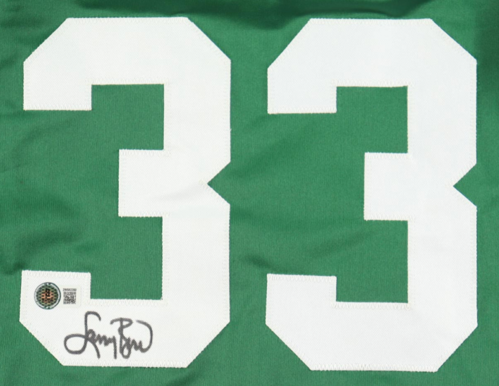 Larry Bird Signed Autographed Custom Jersey (Beckett) - Image 3
