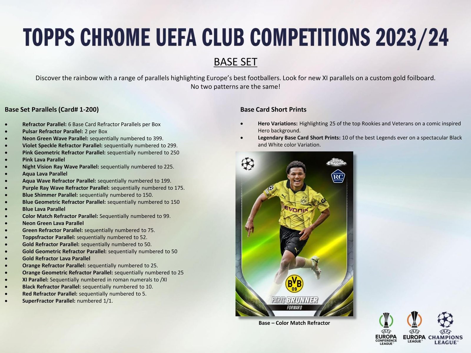 2023/24 Topps Chrome UEFA Club Competitions Soccer Hobby - Image 6
