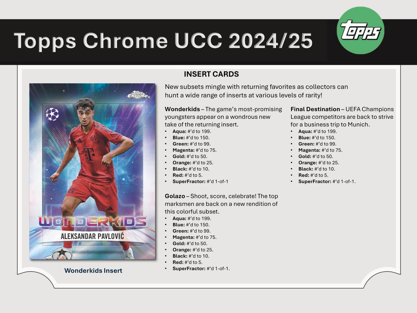 2024/25 Topps Chrome UEFA Club Competitions Soccer Hobby Jumbo - Image 7