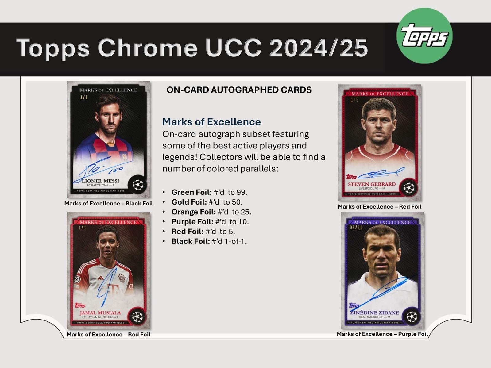 2024/25 Topps Chrome UEFA Club Competitions Soccer Hobby Jumbo - Image 11