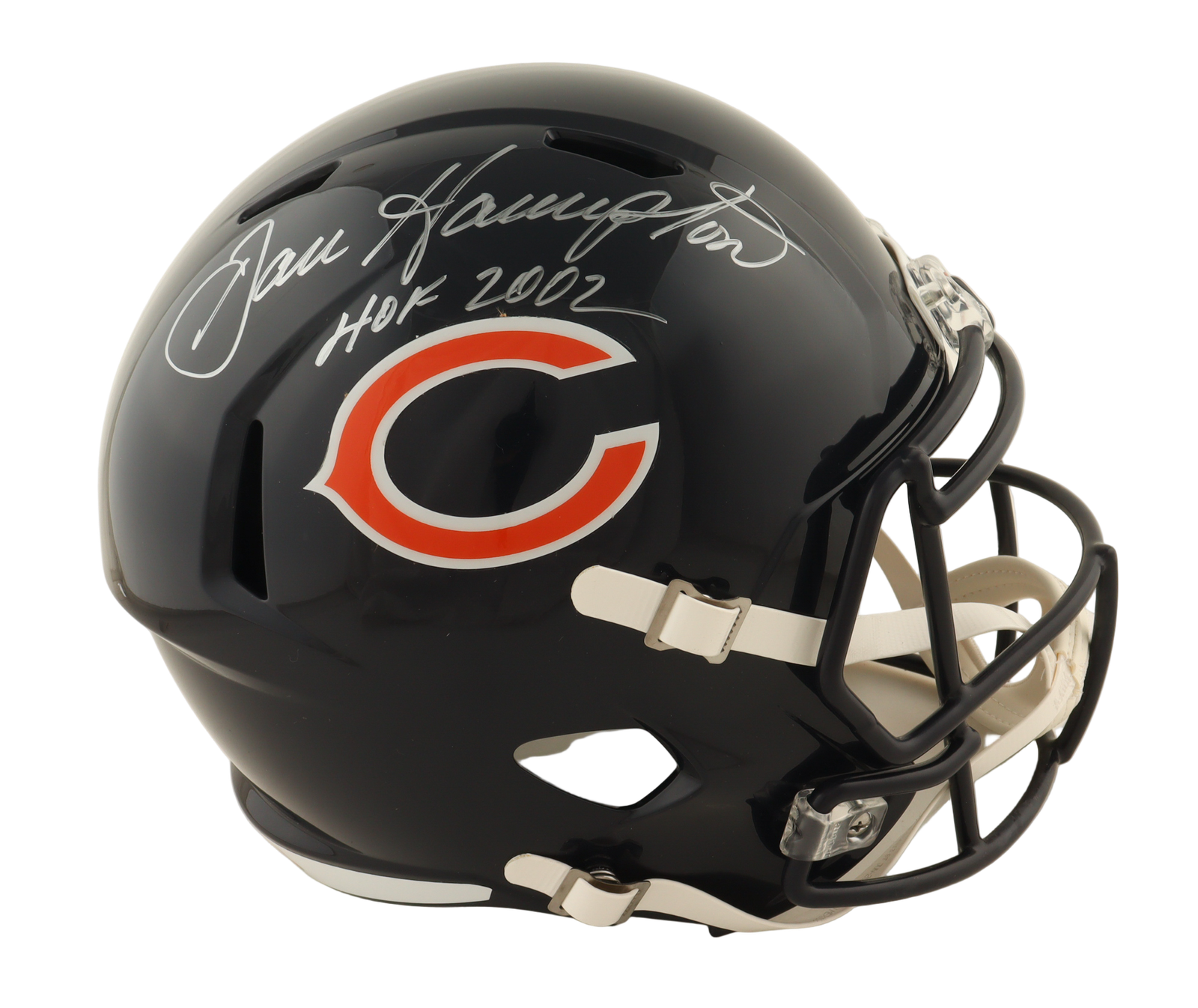 Dan Hampton (HOF) Autographed Signed Full Size Riddell Replica Helmet (Schwartz Sports)