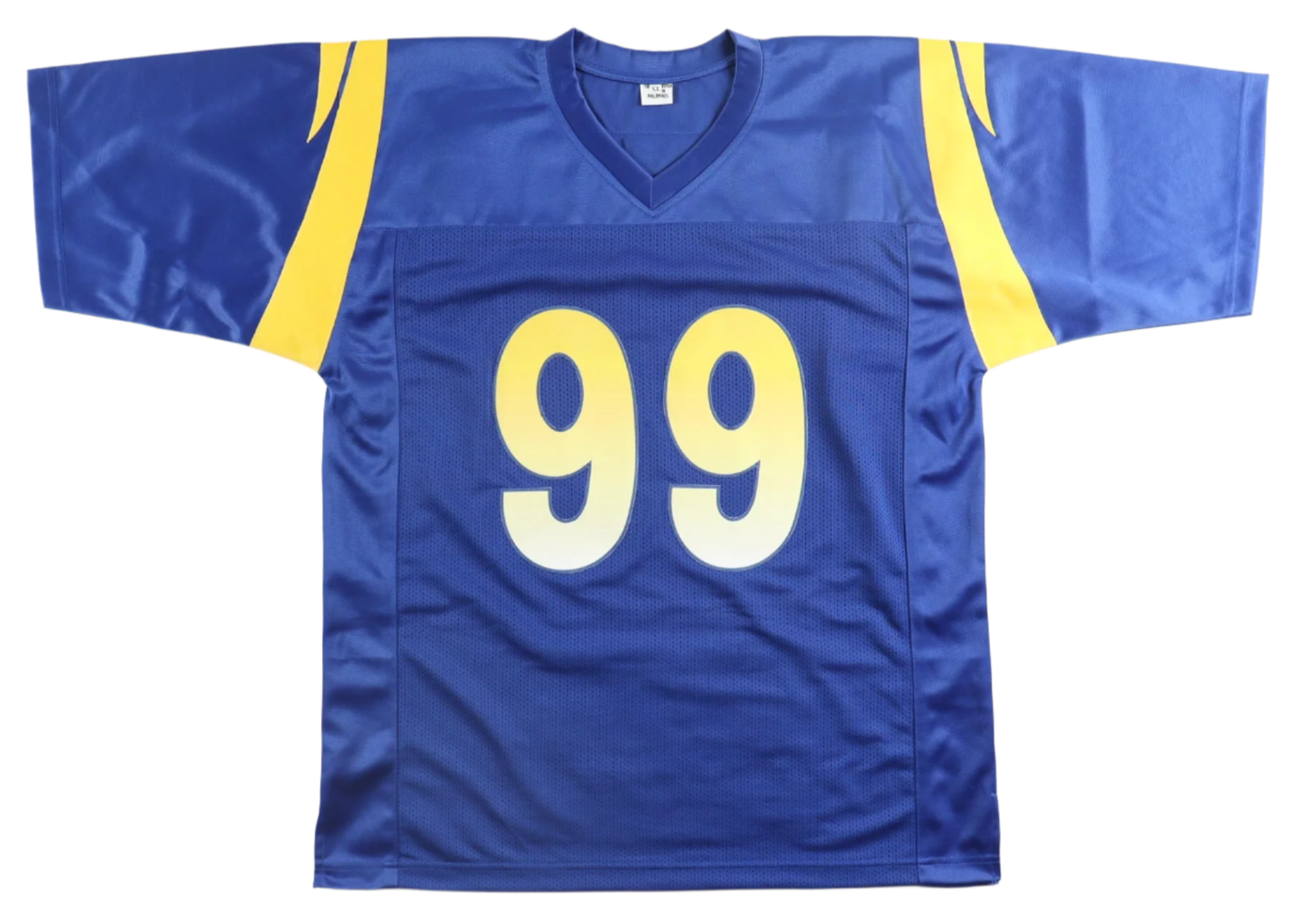 Aaron Donald Autographed Signed Career Highlight Blue Jersey. Beckett COA - Image 4