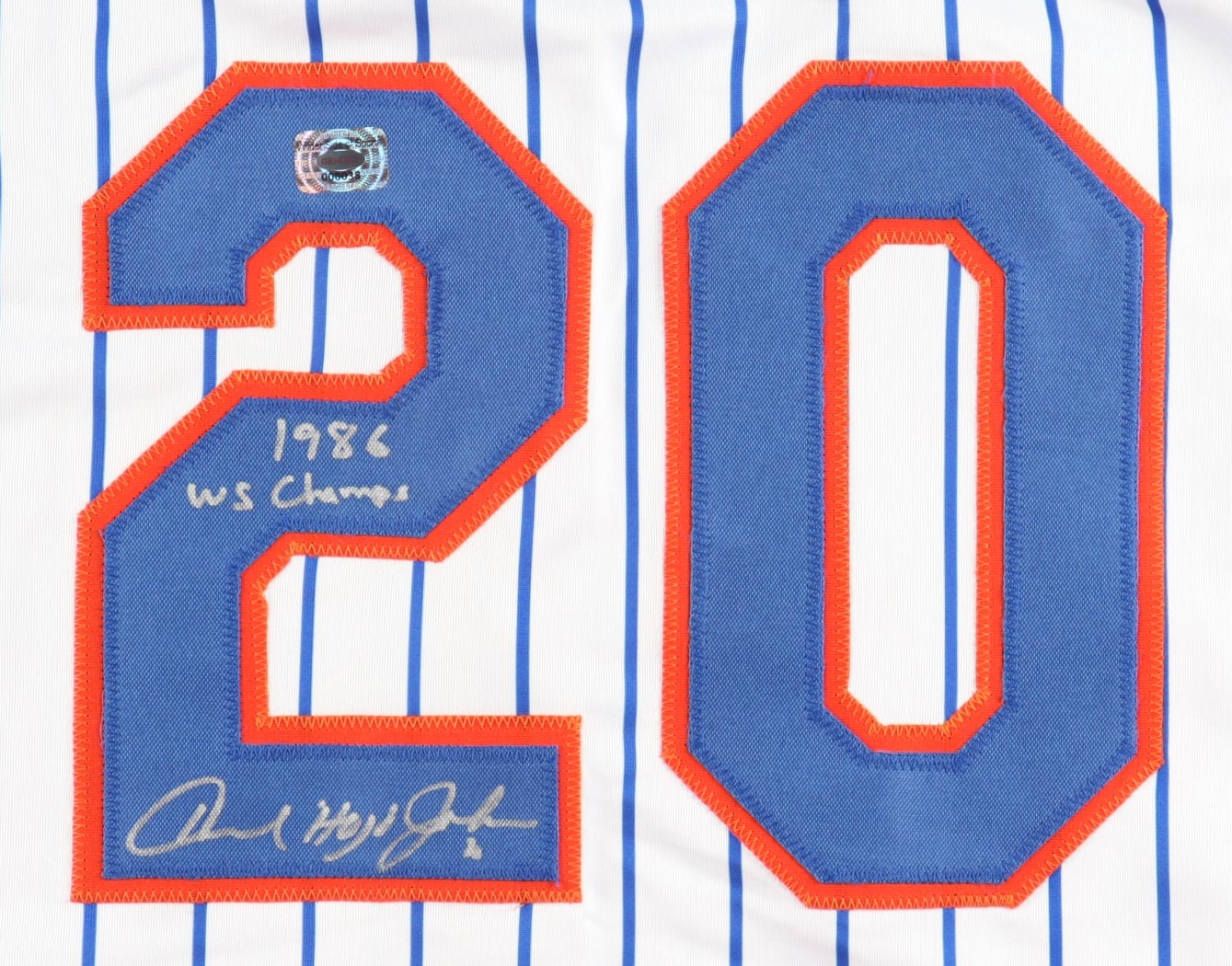 Howard Johnson Mets HOF Autographed Signed Custom Jersey - Image 3