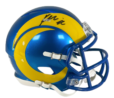 Kyren Williams Autographed Signed Speed Mini Helmet – Metabolic Certified