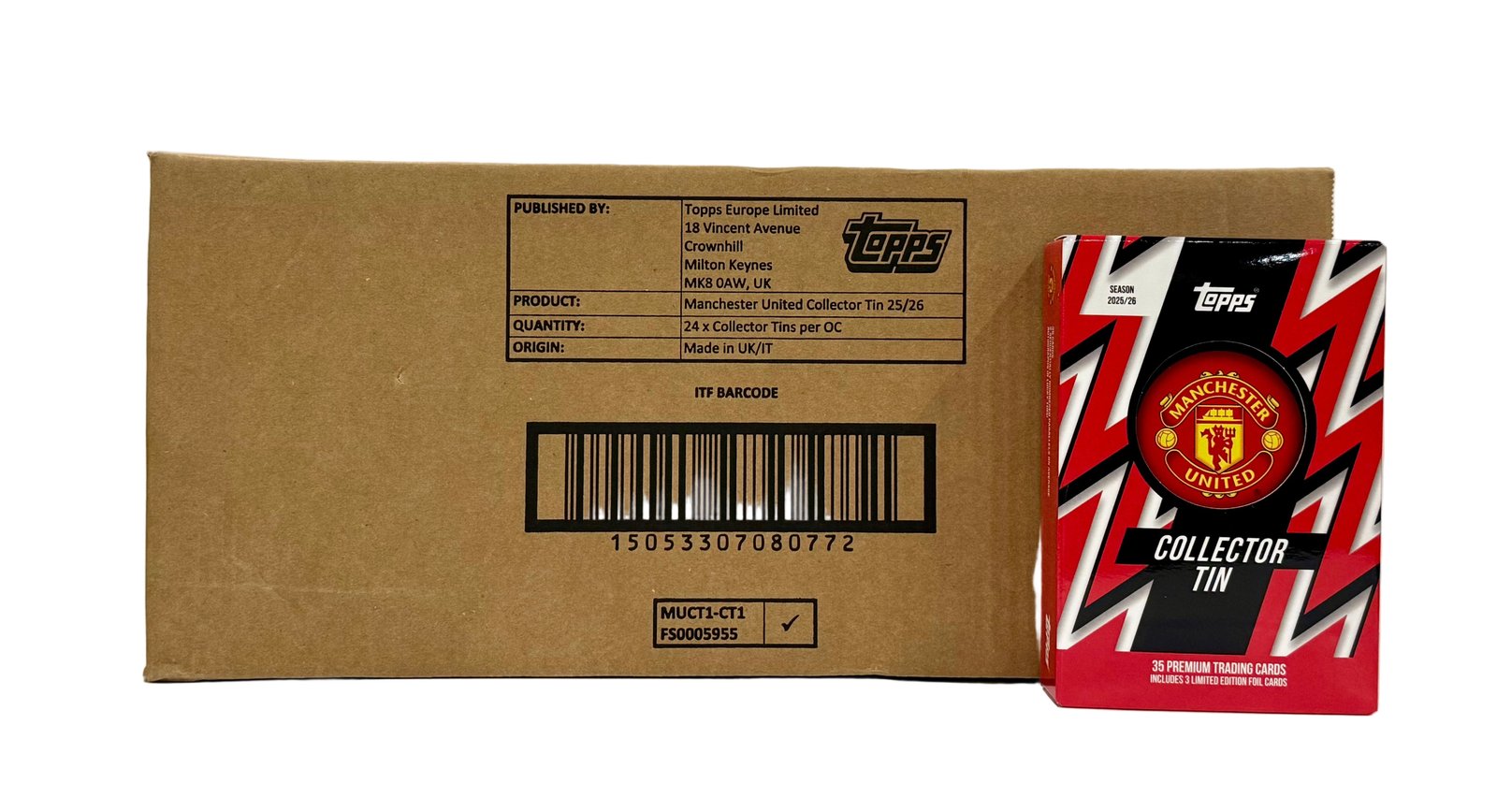 2025/26 Topps Manchester United Soccer Collector Tin