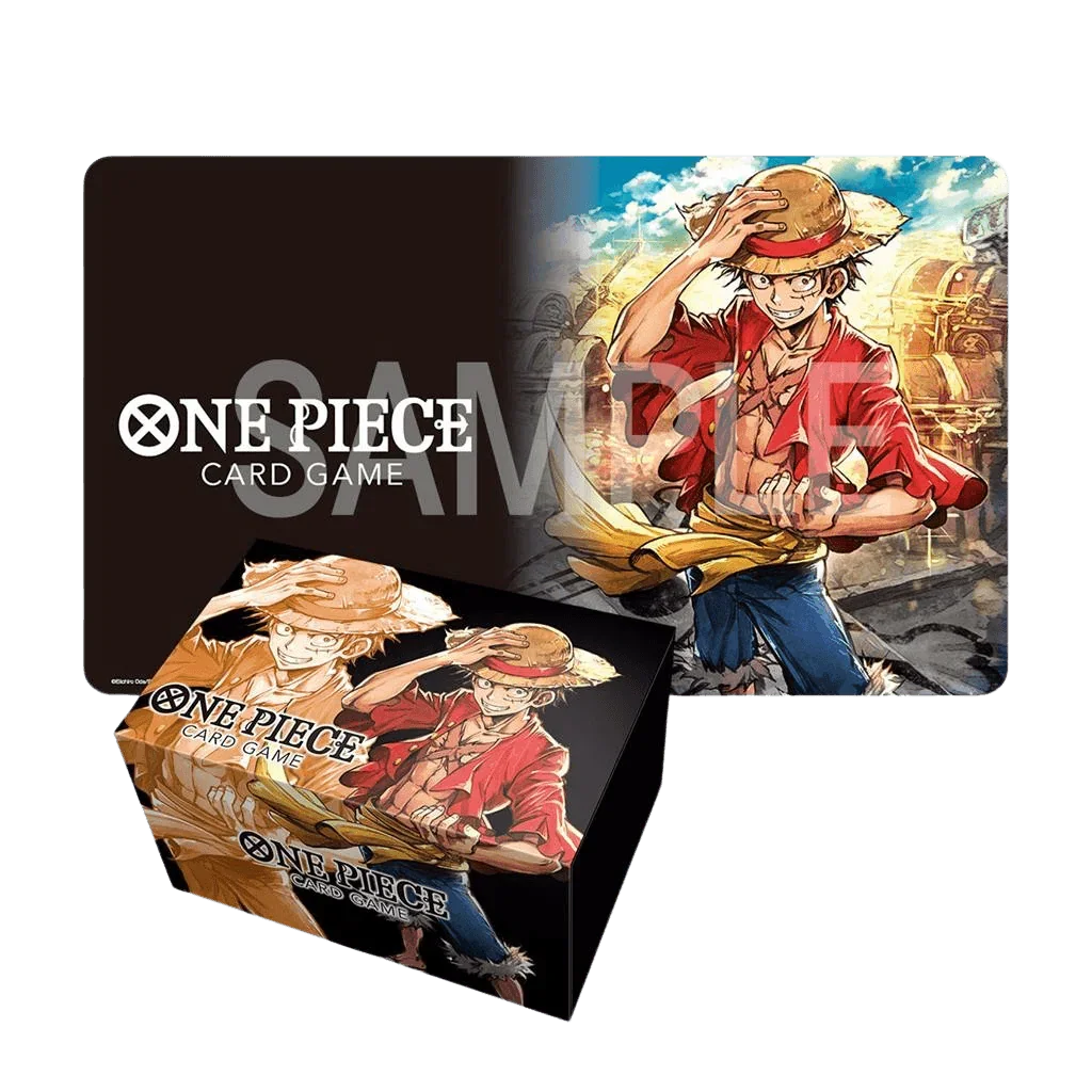 One Piece TCG – Playmat and Storage Box Set – Monkey D. Luffy