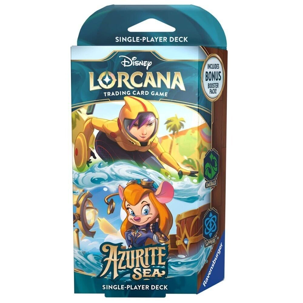 Disney Lorcana TCG: Azurite Sea – Starter Deck – Emerald & Sapphire