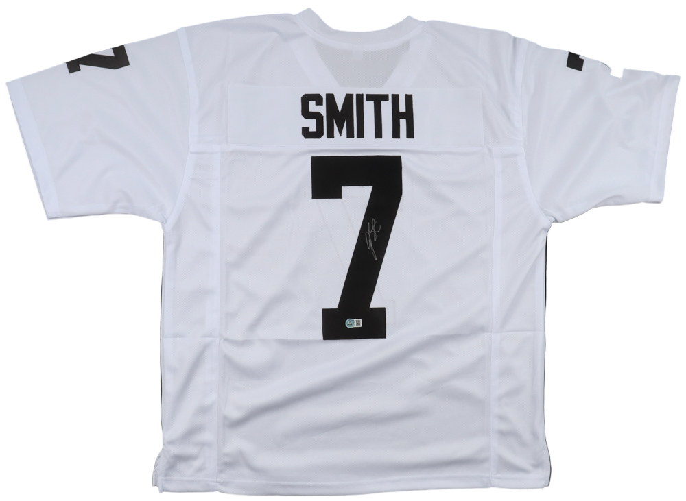 Geno Smith Autographed Signed Raiders Football Jersey (Beckett)