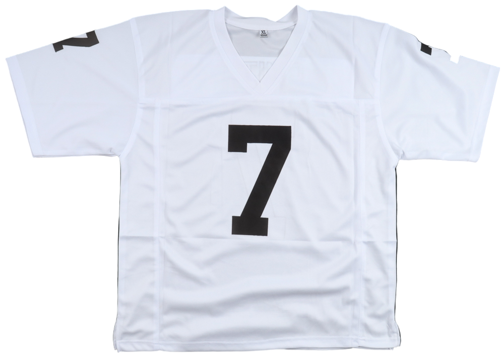 Geno Smith Autographed Signed Raiders Football Jersey (Beckett) - Image 4