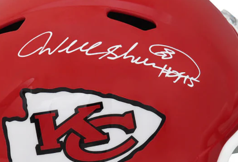 Will Shields Autographed Signed Full Size Riddell Replica Helmet (Schwartz Sports) - Image 3
